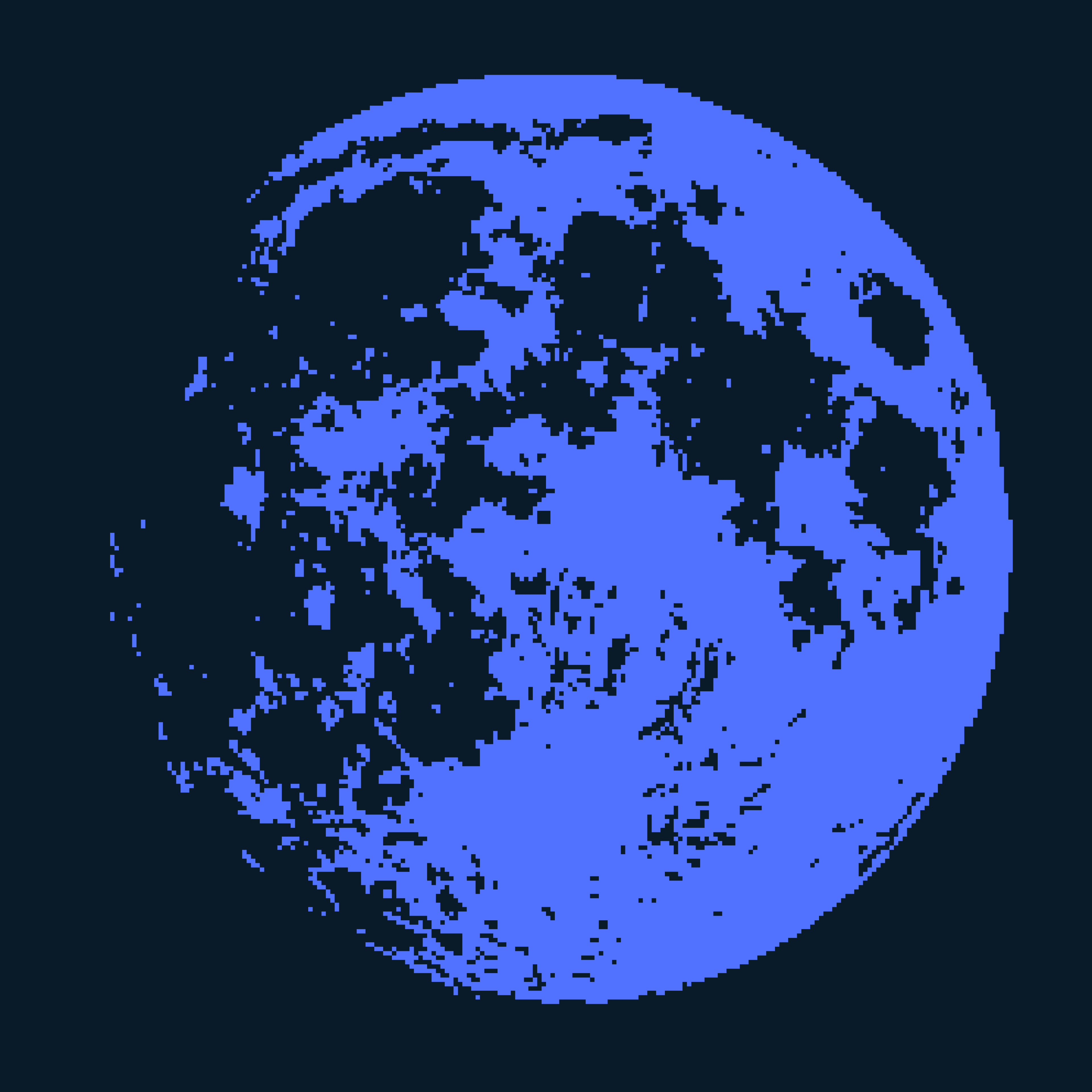 A picture showing a moon